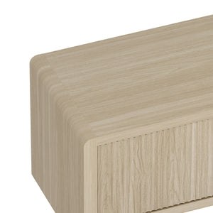 Mobile TV Lukkodso con 2 Ante e Vano Centrale Aperto 150x40x40 cm Effetto Rovere [en.casa]