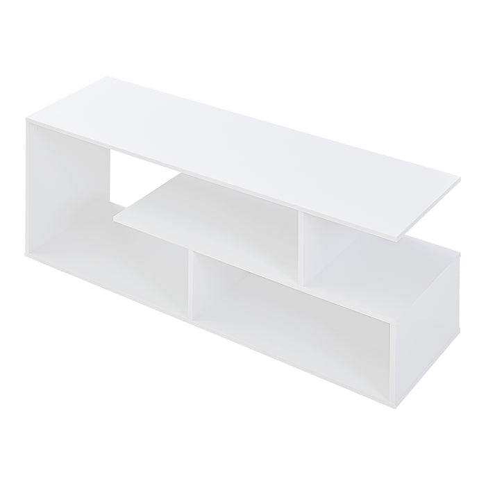 Mobile Porta TV Anän Scaffale Espositore 100 x 30 x 42 cm - Bianco [en.casa]