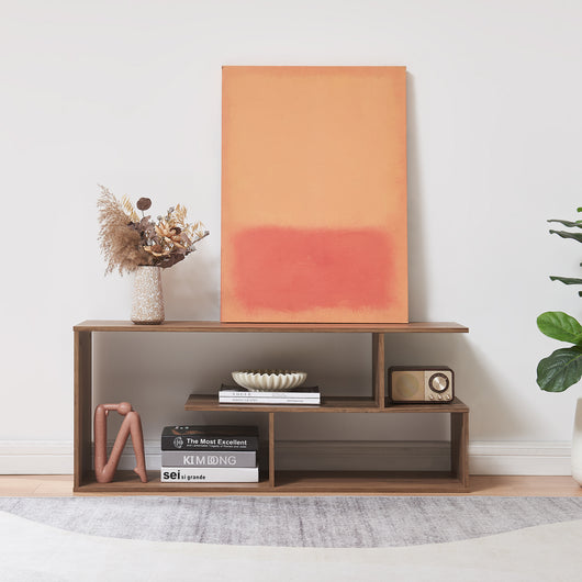 Mobile Porta TV Anän Scaffale Espositore 100 x 30 x 42 cm - Effetto Noce [en.casa]