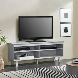 Mobile TV Stenløse Armadio Basso 58 x 150 x 38 cm Grigio chiaro [en.casa]