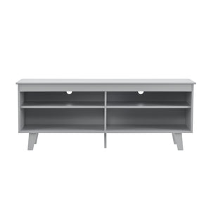 Mobile TV Stenløse Armadio Basso 58 x 150 x 38 cm Grigio chiaro [en.casa]