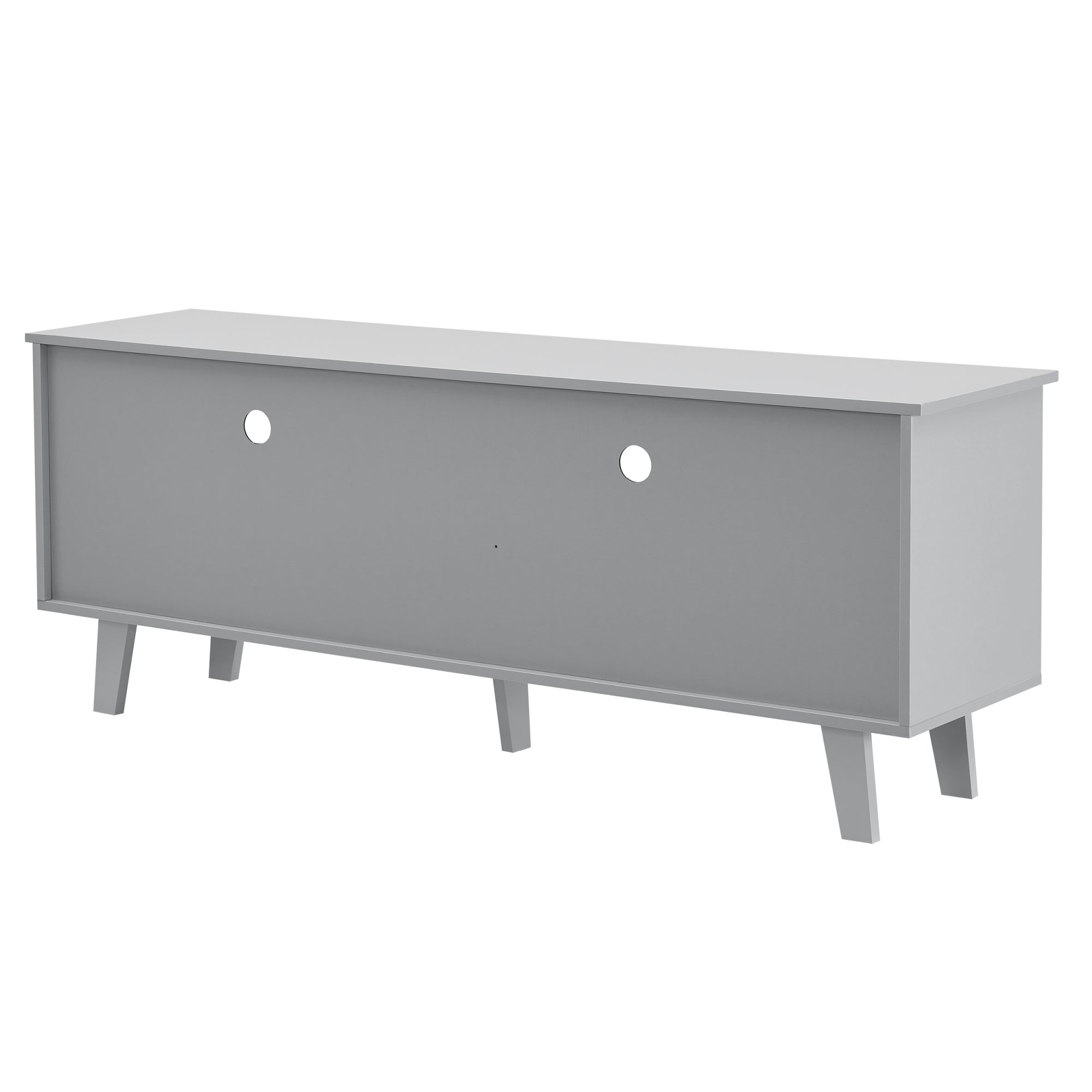 Mobile TV Stenløse Armadio Basso 58 x 150 x 38 cm Grigio chiaro [en.casa]
