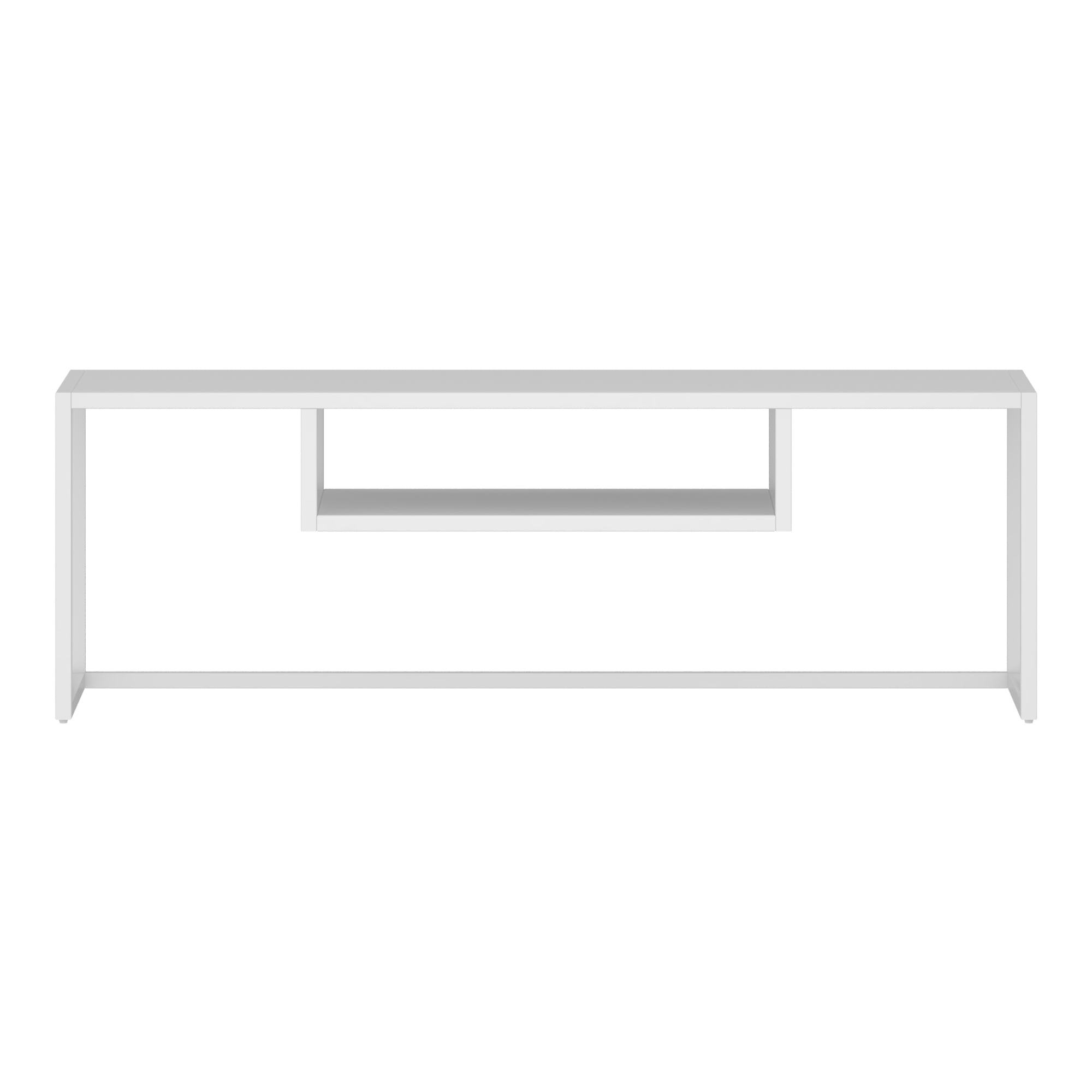 Mobile Porta TV 'Isokyrö' Metallo - Bianco opaco [en.casa]