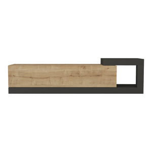 Mobile TV Sospeso 150 x 29,5 x 38,5 cm Mobile Porta TV a Parete Supporto TV a Muro con Anta a Ribalta e Scomparto