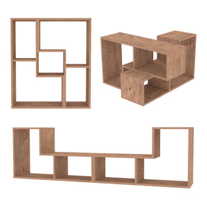 Mobile Modulare Hustersurd 2 Elementi a Forma di L - Effetto Rovere [en.casa]