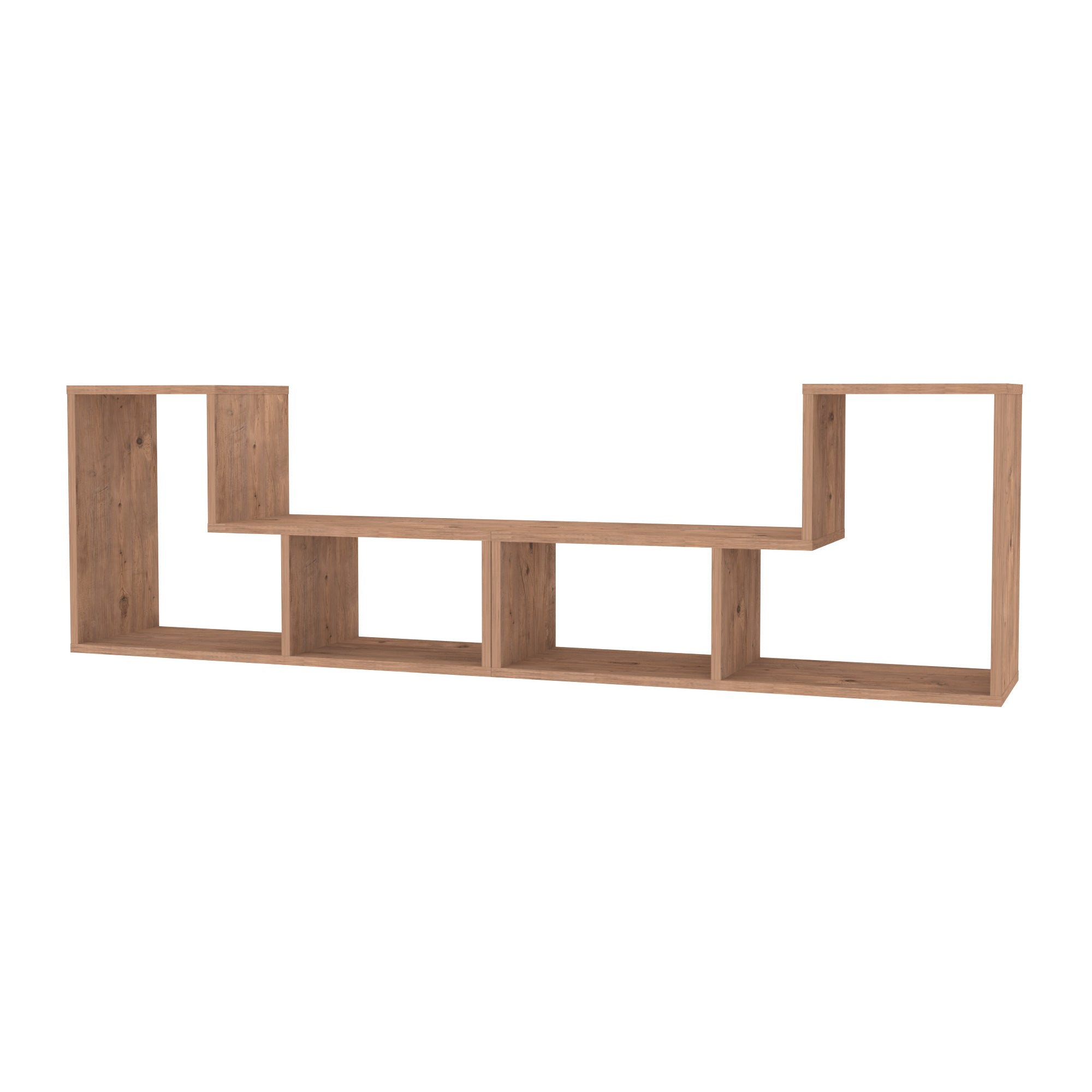 Mobile Modulare Hustersurd 2 Elementi a Forma di L - Effetto Rovere [en.casa]