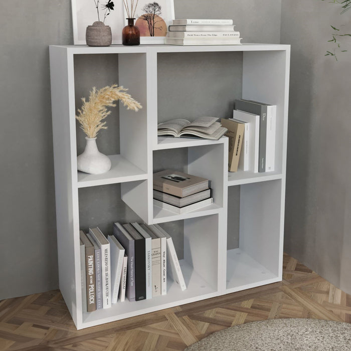 Mobile Modulare Hustersurd 2 Elementi a Forma di L - Bianco [en.casa]