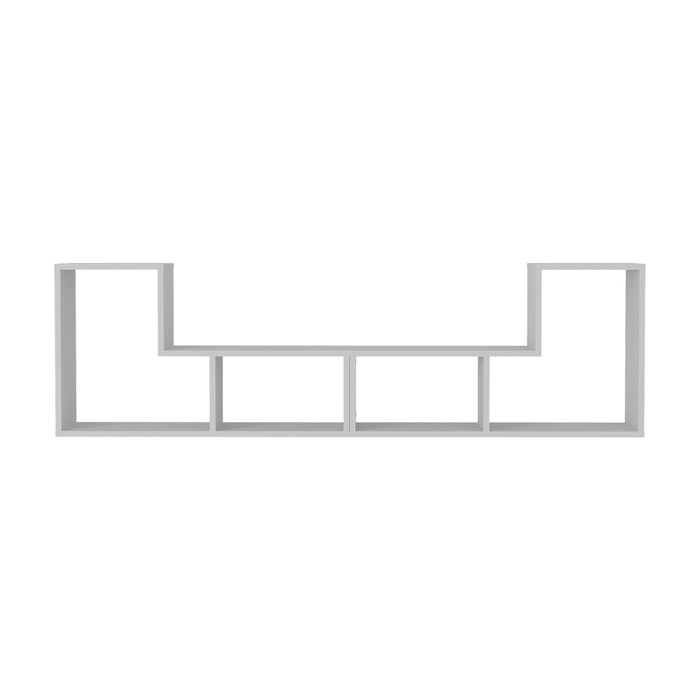 Mobile Modulare Hustersurd 2 Elementi a Forma di L - Bianco [en.casa]