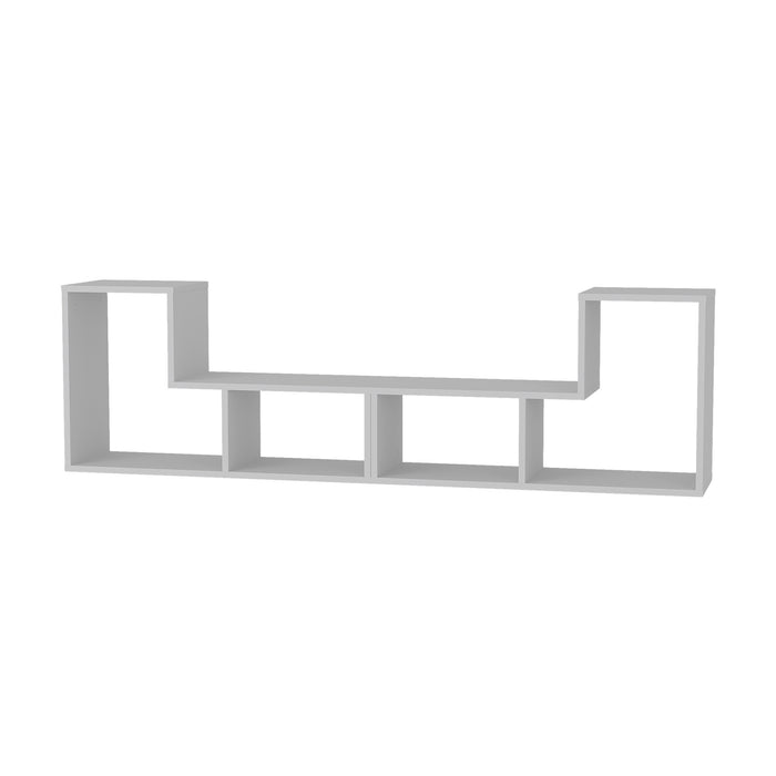 Mobile Modulare Hustersurd 2 Elementi a Forma di L - Bianco [en.casa]