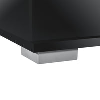 Mobile TV con Scomparti Chiusi e Aperti 34,5 x 120 x 40 cm - Nero Lucido [en.casa]