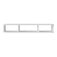 Mobile Porta TV da Parete Oundsvas con 3 Scomparti 120 x 30 x 19 cm - Bianco [en.casa]