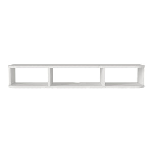 Mobile Porta TV da Parete Oundsvas con 3 Scomparti 120 x 30 x 19 cm - Bianco [en.casa]