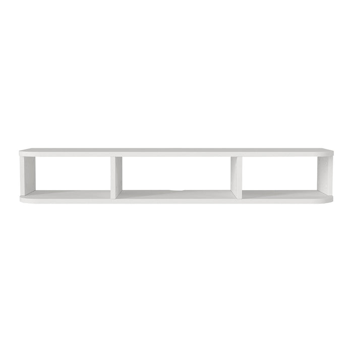 Mobile Porta TV da Parete Oundsvas con 3 Scomparti 120 x 30 x 19 cm - Bianco [en.casa]