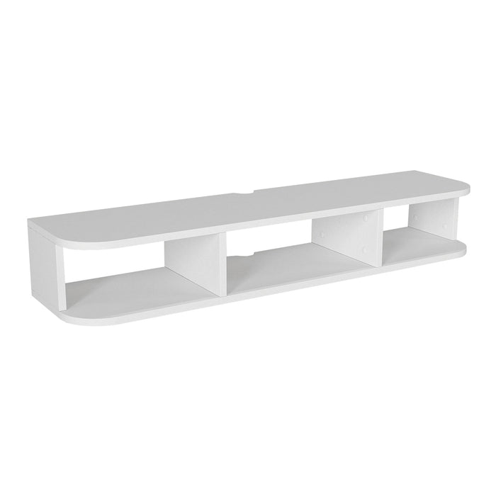 Mobile Porta TV da Parete Oundsvas con 3 Scomparti 120 x 30 x 19 cm - Bianco [en.casa]