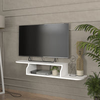 Mobile Porta TV Kershaby con Scomparto Aperto 120 x 30 x 19 cm - Bianco [en.casa]