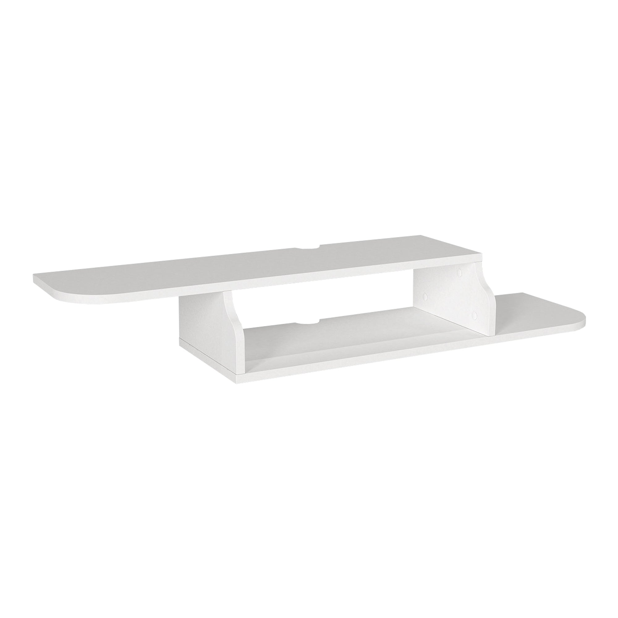 Mobile Porta TV Kershaby con Scomparto Aperto 120 x 30 x 19 cm - Bianco [en.casa]