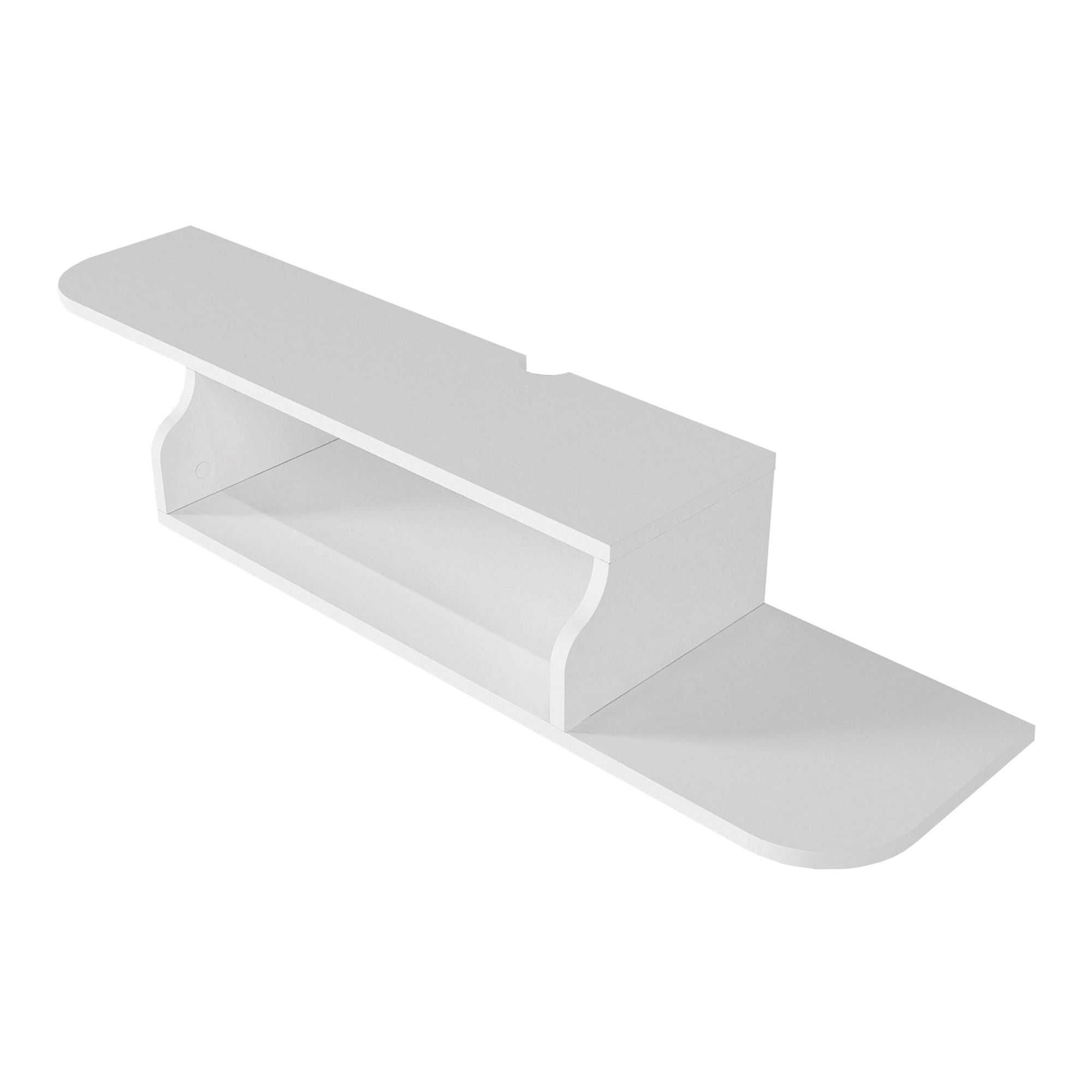 Mobile Porta TV Kershaby con Scomparto Aperto 120 x 30 x 19 cm - Bianco [en.casa]