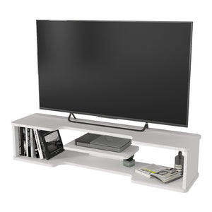 Mobile Porta TV Yrela da Parete con Ripiano 120 x 30 x 26 cm - Bianco [en.casa]