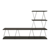 Mobile TV Båtsfjord a 4 Piani 150 x 30 x 93 cm Antracite [en.casa]