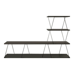 Mobile TV Båtsfjord a 4 Piani 150 x 30 x 93 cm Antracite [en.casa]