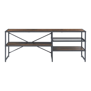 Mobile TV Västiarharg 120x30x46 cm Nero / Effetto Noce [en.casa]