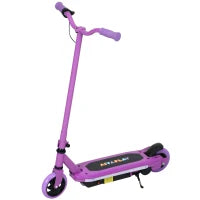 Monopattino elettrico per bambini 6-14 anni, velocità massima 10 km/h, luci LED colorate, freno elettrico, viola