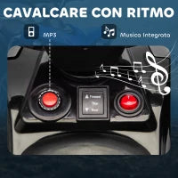 Quad Elettrico per Bambini ATV con Batteria Ricaricabile 6V, Fari LED e Musica, Età 3-8 Anni, Blu