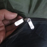 Tenda da Campeggio 2 Posti con Veranda, Finestre e Porta con Cerniera, 210x210x150 cm, Verde