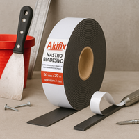 Nastro biadesivo cartongesso pellicola singola superprofessionale spessore 3 mm *** misure 50 mm x 20 m, confezione 1