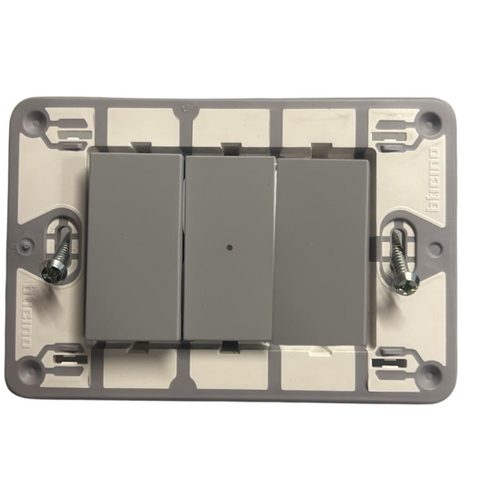 bticino jg4051 serie matixgo interruttore assiale 1p 10ax 250v illuminabile *** colore grigio, confezione 1