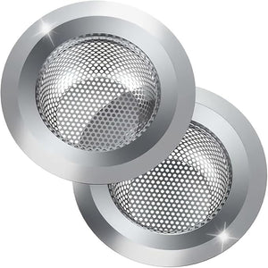Filtri Lavello in Acciaio Inox 9 cm Set 2 Pezzi per Cucina e Doccia Scarico Lavandino 79532