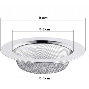 Filtri Lavello in Acciaio Inox 9 cm Set 2 Pezzi per Cucina e Doccia Scarico Lavandino 79532