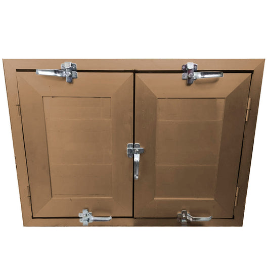 Finestra antiallagamento su misura anta doppia altezza da 60 a 140 cm larghezza da 120 a 140 cm colore su richiesta