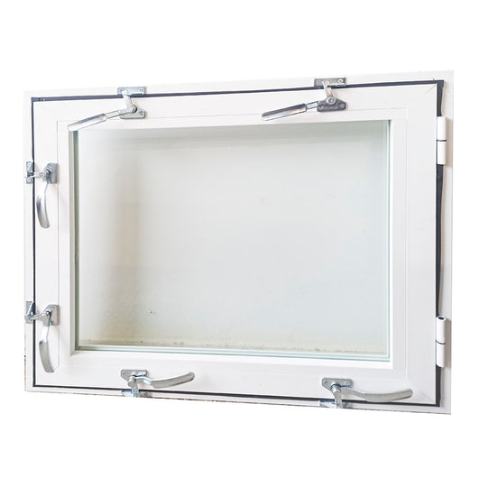 Finestra antiallagamento su misura anta unica altezza da 60 a 140 cm larghezza da 120 a 140 cm colore su richiesta