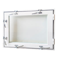 Finestra antiallagamento su misura anta unica altezza da 60 a 140 cm larghezza da 140 a 160 cm colore su richiesta