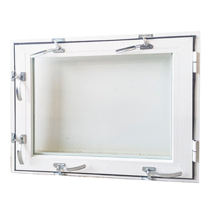 Finestra antiallagamento su misura anta unica altezza da 60 a 140 cm larghezza da 140 a 160 cm colore su richiesta