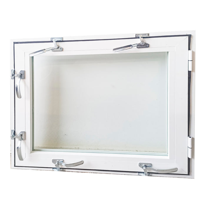 Finestra antiallagamento su misura anta unica altezza da 60 a 140 cm larghezza da 140 a 160 cm colore su richiesta