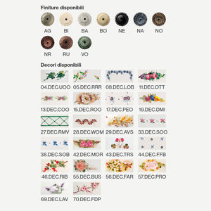 Lampadario Classico Roma Ceramica E Ottone Satinato Decorato 31Cm 1 Luce E27