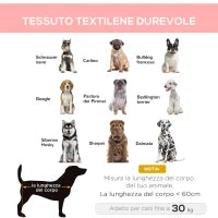 Lettino per Cani Grandi Rialzato con Tessuto a Rete, Peso Massimo 30kg, 91.5x76.2x18 cm, Rosso