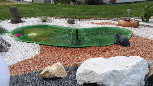 Laghetto da giardino termoformato green nemi 270 lt dimensioni 185x115x36 cm