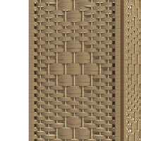 Separatore di Ambienti in Legno pieghevole a 3 pannelli, 120 x 170 cm, Legno naturale