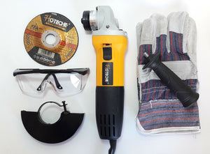 Flex smerigliatrice angolare 750W 115MM + disco, occhiali e guanti in omaggio