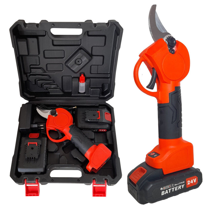 Forbice Cesoia da potatura a DOPPIA batteria da 24V taglio 20mm EA-93302