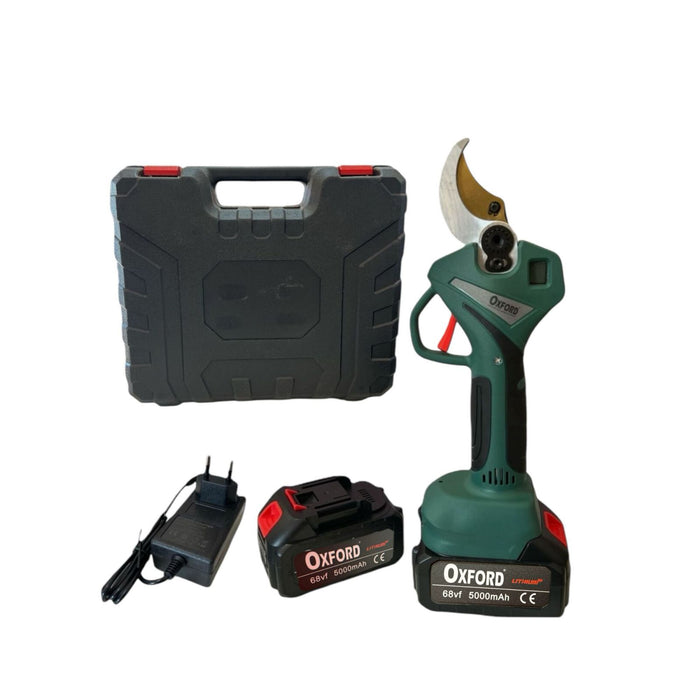 Forbice Da Potatura A Batteria Cesoia 68Vf 5000mAH Taglio 45 mm 2 Batterie LX225