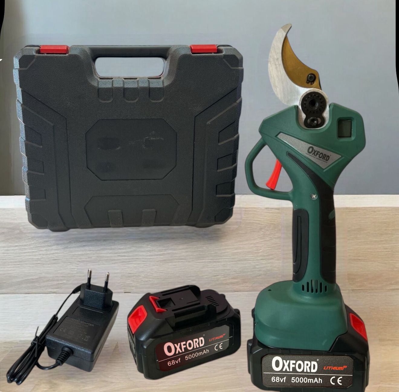 Forbice Da Potatura A Batteria Cesoia 68Vf 5000mAH Taglio 45 mm 2 Batterie LX225