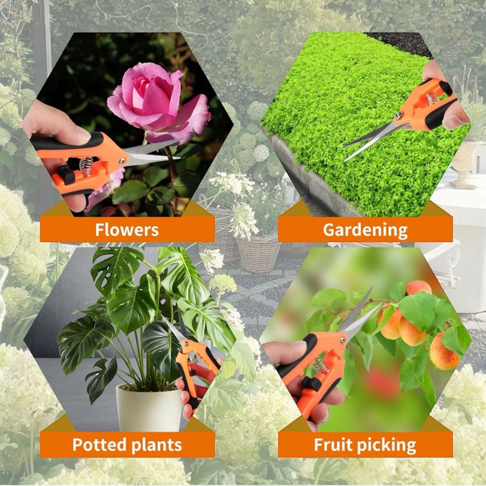 Forbici potatura Forbici cesoie con manico ergonomico 6.5" 165mm  353711