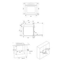 Forno elettrico Bertazzoni F6011MODPTZ 11 funzioni pirolitico, display TFT colore zinco classe A++