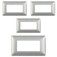 Bticino matix placca 4 posti tecnopolimero colorata am4804 pezzi 4 *** colore silver, confezione 1