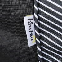 Passeggino per Cani Piccoli Pieghevole con Maniglione Girevole e Cestino Portaoggetti, Nero