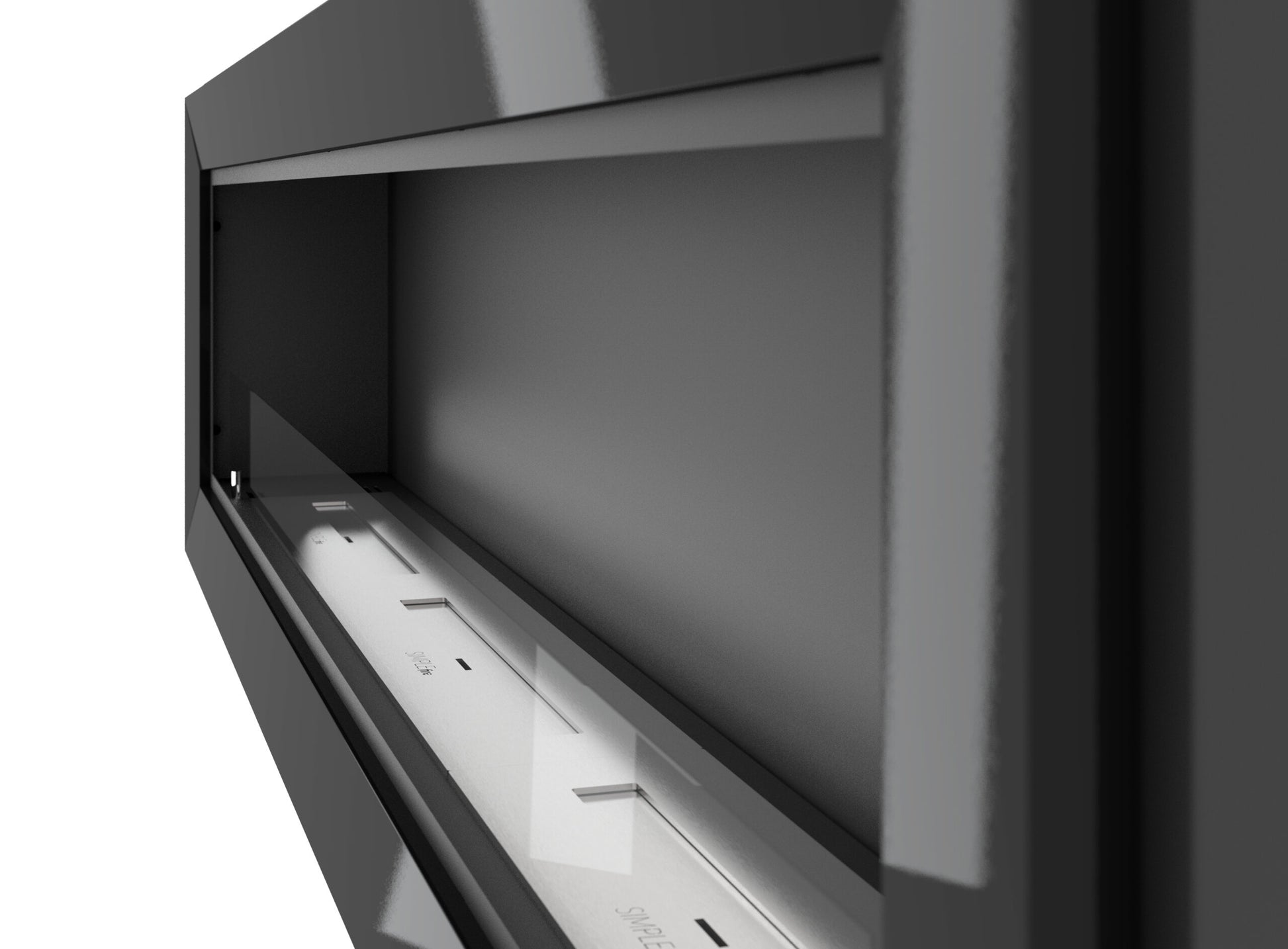 Biocamino Frame 1800x490 mm - Nero opaco